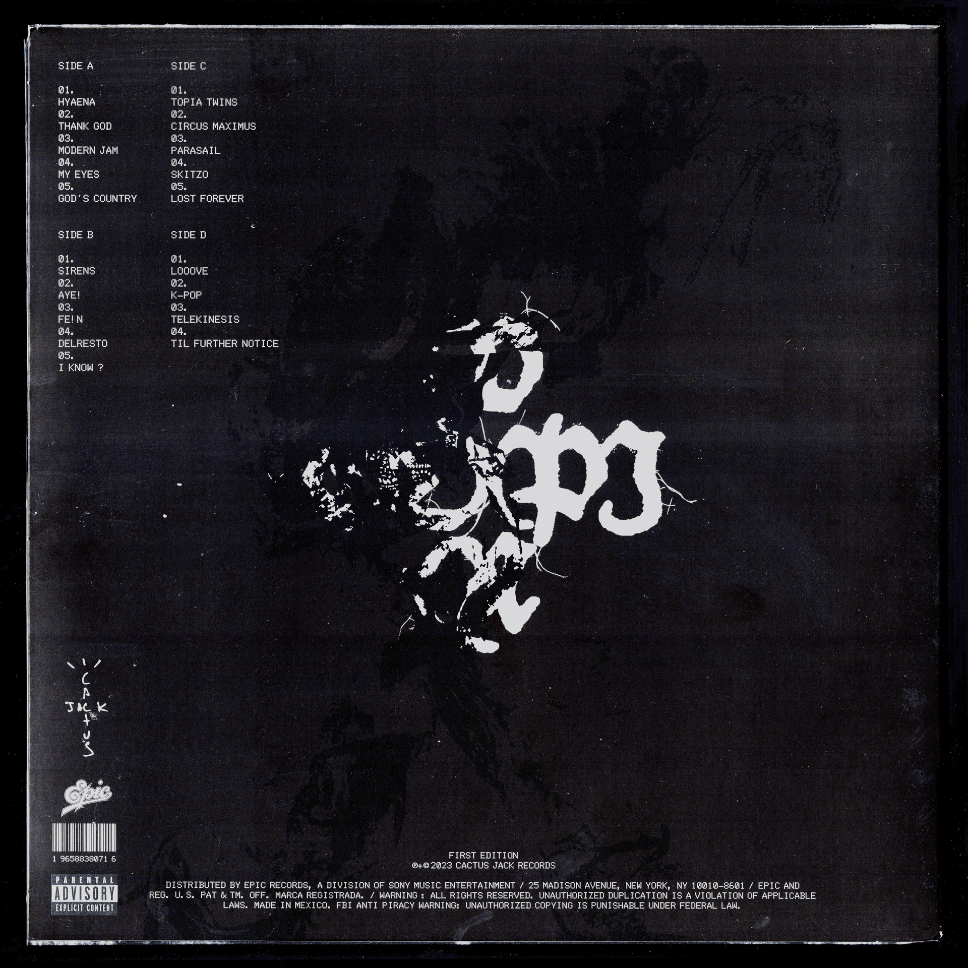 UTOPIA (2) – TRAVIS SCOTT